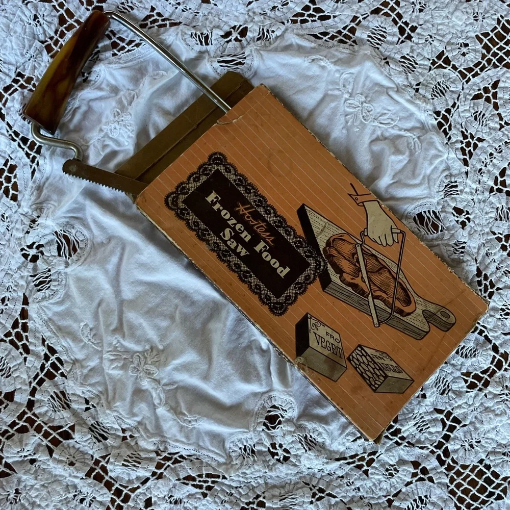 Vintage 1950s Hostess Brown Handle Frozen Food Saw